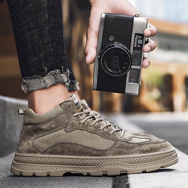 Leather high-top Martin boots tooling casual shoes fashionable and comfortable breathable non-leather casual light shoes flat
Leather high-top Martin boots tooling casual shoes fashionable and comfortable breathable non-leather casual light shoes flat