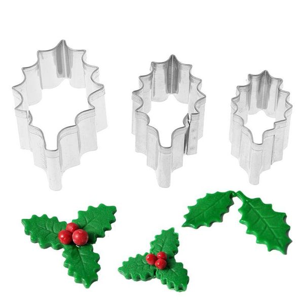baking & pastry tools 3pcs stainless steel holly leaf cookie cutter christmas biscuit mould mold diy
baking & pastry tools 3pcs stainless steel holly leaf cookie cutter christmas biscuit mould mold diy