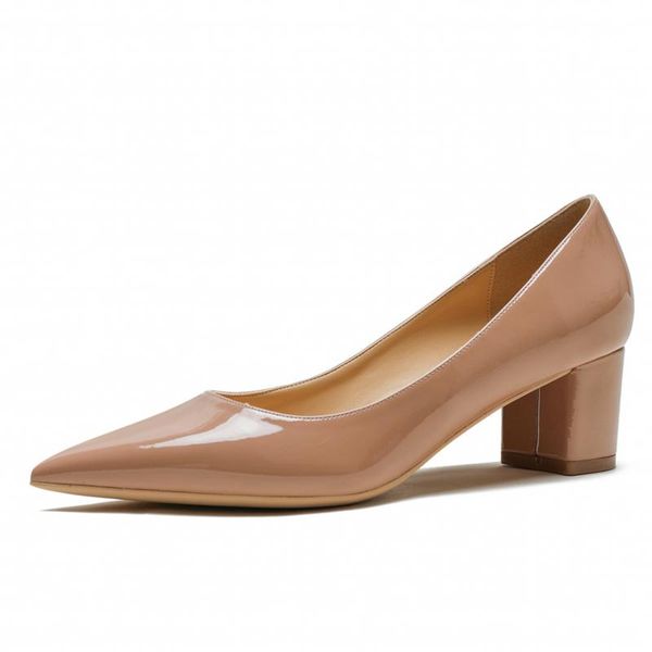 dress shoes 2021 genuine patent leather streetwear pumps pointed toe summer big size high heels women 34-43, Black
dress shoes 2021 genuine patent leather streetwear pumps pointed toe summer big size high heels women 34-43, Black