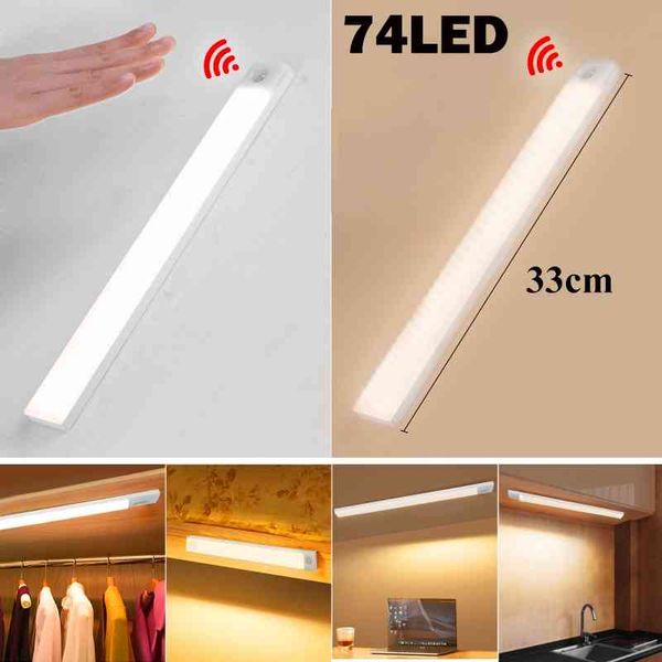 74 leds under cabinet lights for kitchen night light 33cm smart 6 led wall lamp with sensor bedroom closet wardrobe lighting
74 leds under cabinet lights for kitchen night light 33cm smart 6 led wall lamp with sensor bedroom closet wardrobe lighting