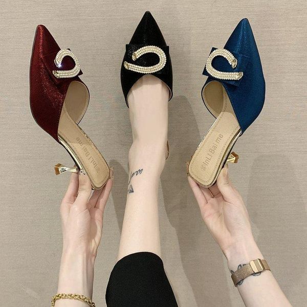 glitter slides high-heeled shoes lady womens slippers outdoor fashion med cover toe pantofle jelly thin luxury soft 2021 summer, Black
glitter slides high-heeled shoes lady womens slippers outdoor fashion med cover toe pantofle jelly thin luxury soft 2021 summer, Black