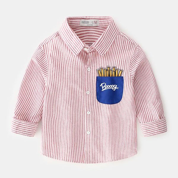 shirts baby boy long sleeve 2021 spring cartoon french fries toddler clothes striped turned down littld kids 2-6y, White;black
shirts baby boy long sleeve 2021 spring cartoon french fries toddler clothes striped turned down littld kids 2-6y, White;black