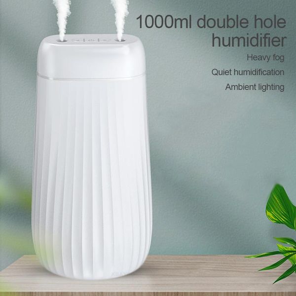 humidifiers 1000ml double nozzle cool mist aroma diffuser heavy fog ultrasonic air humidificador with coloful led light quiet
humidifiers 1000ml double nozzle cool mist aroma diffuser heavy fog ultrasonic air humidificador with coloful led light quiet