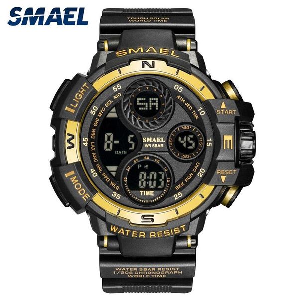 wristwatches smael watch men sport waterproof dual display men's watches electronic clock calendar led man relogio masculino, Slivery;brown
wristwatches smael watch men sport waterproof dual display men's watches electronic clock calendar led man relogio masculino, Slivery;brown