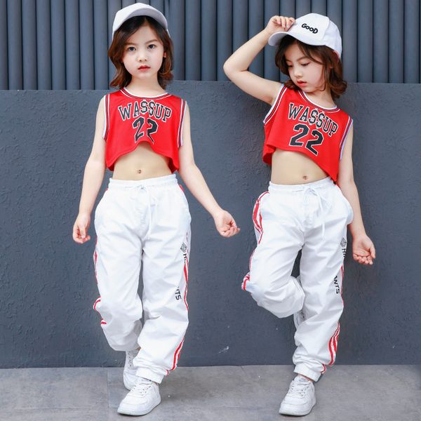 new childrens jazz dance costume modern dance hip-hop korean girl street dance costume, Black;red
new childrens jazz dance costume modern dance hip-hop korean girl street dance costume, Black;red