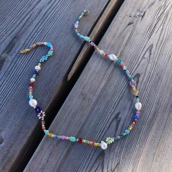 chokers colorful beads necklace pearl decoration handmade bohemian women delicate fashion choker jewelry accessories friend gift, Golden;silver
chokers colorful beads necklace pearl decoration handmade bohemian women delicate fashion choker jewelry accessories friend gift, Golden;silver