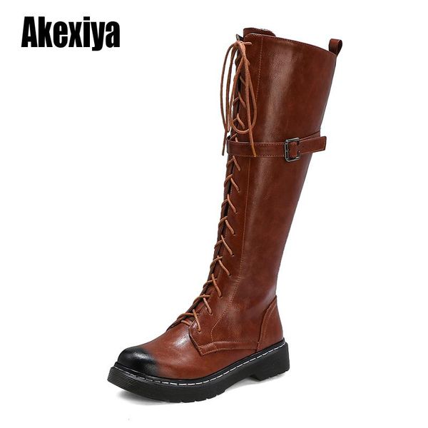 boots woman fashion spring autumnr knee-high leather lace up gothic vintage style punk buckle military combat u499, Black
boots woman fashion spring autumnr knee-high leather lace up gothic vintage style punk buckle military combat u499, Black