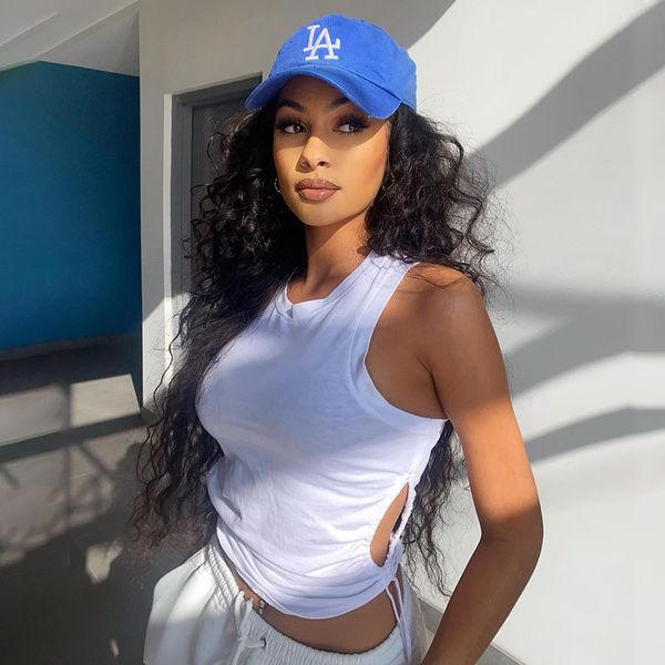 women tank hollow out ruched sleeveless summer 2021 streetwear solid vintage casual slim frill waist tank, White
women tank hollow out ruched sleeveless summer 2021 streetwear solid vintage casual slim frill waist tank, White
