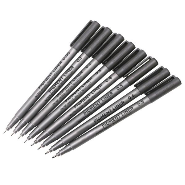 gel pens 8x waterproof black fine line pen writing marker sketching art 0.05mm-0.8mm 25#20
gel pens 8x waterproof black fine line pen writing marker sketching art 0.05mm-0.8mm 25#20