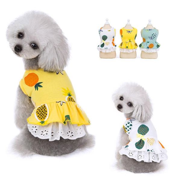 dog apparel 2021 fashion summer pet dresses breathable cotton pineapple puppy cat soft chihuahua clothes
dog apparel 2021 fashion summer pet dresses breathable cotton pineapple puppy cat soft chihuahua clothes