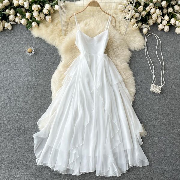 casual dresses beige/white beach chiffon dress women summer irregular ruffle spaghetti strap robe female vacation party vestidos 2021, Black;gray
casual dresses beige/white beach chiffon dress women summer irregular ruffle spaghetti strap robe female vacation party vestidos 2021, Black;gray