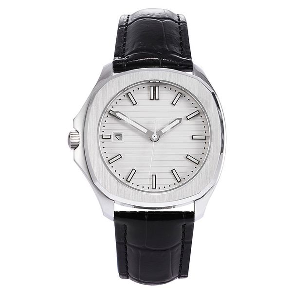 10atm 40mm white luminous dial custom men's aquanaut style wristwatch miyota automatic watch sapphire crystal leather strap, Slivery;brown
10atm 40mm white luminous dial custom men's aquanaut style wristwatch miyota automatic watch sapphire crystal leather strap, Slivery;brown