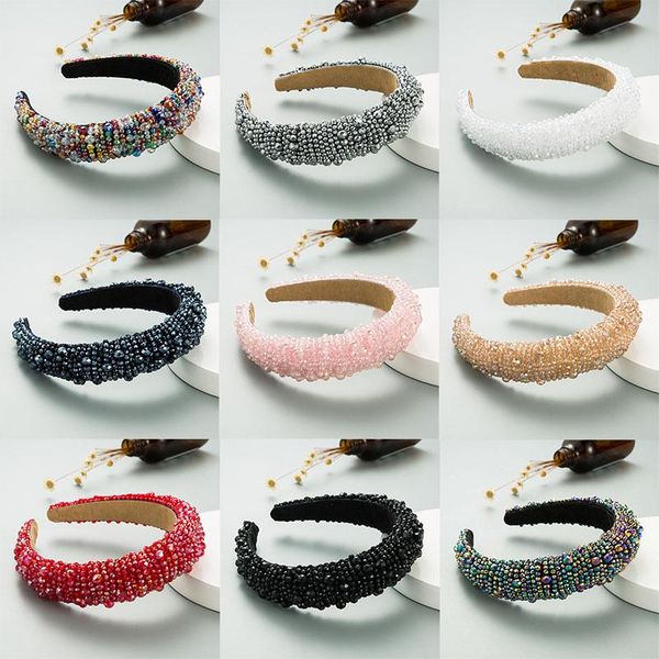 luxury new full crystal elegant sparkly hairbands for women rhinestone padded handmade sponge headbands female 9 colors, Silver
luxury new full crystal elegant sparkly hairbands for women rhinestone padded handmade sponge headbands female 9 colors, Silver