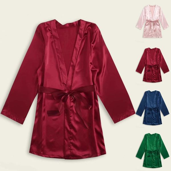 women's sleepwear imitation silk pajamas women lingerie robes underwear sleep lounge pijama summer homewear silky, Black;red
women's sleepwear imitation silk pajamas women lingerie robes underwear sleep lounge pijama summer homewear silky, Black;red