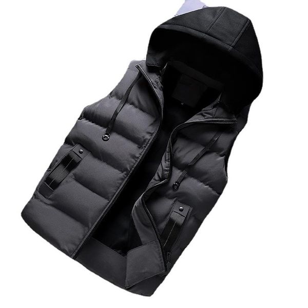 men's vests cotton vest men's winter korean style trendy slim hooded double-sided thick warm sleeveless jacket, Black;white
men's vests cotton vest men's winter korean style trendy slim hooded double-sided thick warm sleeveless jacket, Black;white