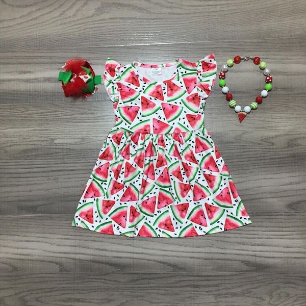 summer baby girls clothes watermelon girl dresses print milk silk with bow and necklace, Red;yellow
summer baby girls clothes watermelon girl dresses print milk silk with bow and necklace, Red;yellow