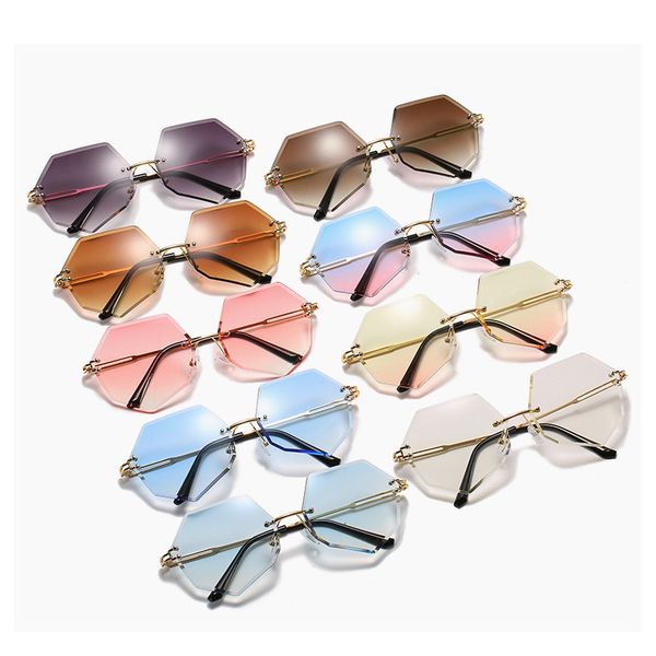 fashion lady sun glasses 2020 rimless sunglasses women brand designer alloy frame classic eyewear shades oculos de sol
fashion lady sun glasses 2020 rimless sunglasses women brand designer alloy frame classic eyewear shades oculos de sol