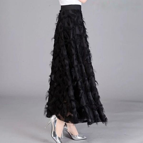 skirts long tulle skirt women 2021 spring summer tassel korean elegant high waist a-line pleated school midi female, Black
skirts long tulle skirt women 2021 spring summer tassel korean elegant high waist a-line pleated school midi female, Black