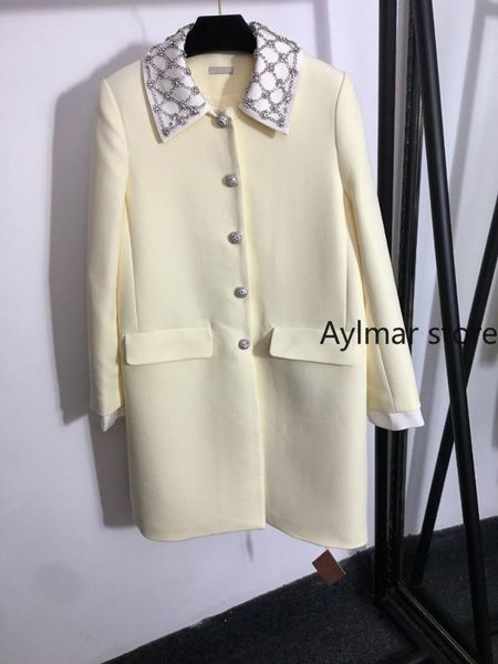 women's wool & blends autumn and winter 2021 diamond heavy industry nail lapel loose long sleeve dress coat, Black
women's wool & blends autumn and winter 2021 diamond heavy industry nail lapel loose long sleeve dress coat, Black