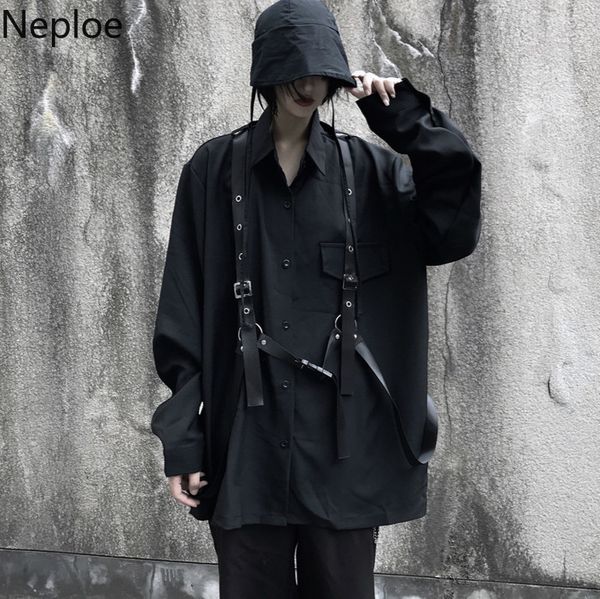 neploe vintage long sleeve black blouse harajuku women men shirt autumn korean bandage blusas medium-long coat 55503 210225, White
neploe vintage long sleeve black blouse harajuku women men shirt autumn korean bandage blusas medium-long coat 55503 210225, White