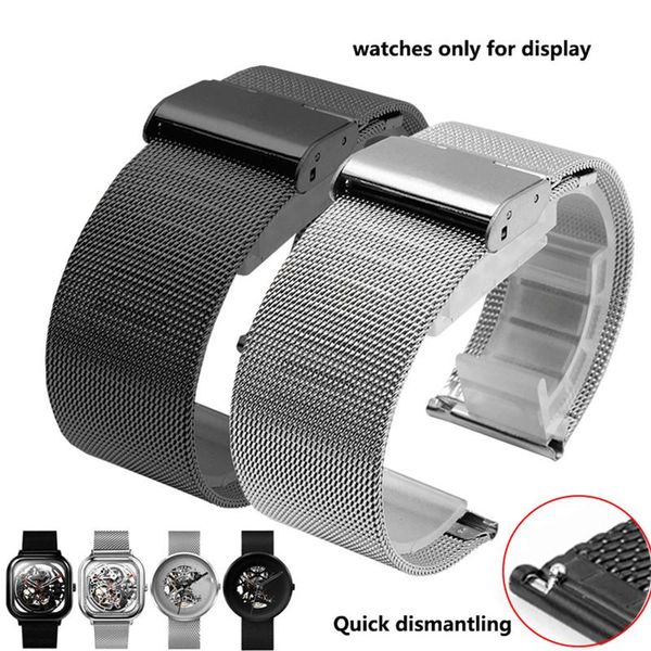 watch bands peiyi watchband 18mm 20mm stainless steel wristband milanese mesh belt waterproof stra deployment buckle replace bracelet, Black;brown
watch bands peiyi watchband 18mm 20mm stainless steel wristband milanese mesh belt waterproof stra deployment buckle replace bracelet, Black;brown