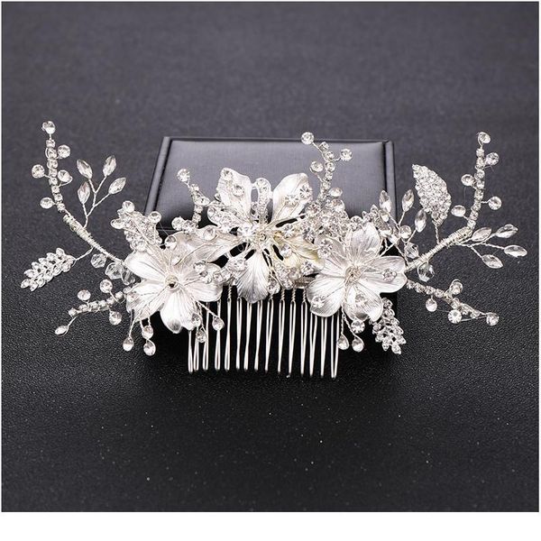 wedding hair comb silver color crystal tiara handmade bride headdress flower hair jewelry princess headband bride h jlledg
wedding hair comb silver color crystal tiara handmade bride headdress flower hair jewelry princess headband bride h jlledg