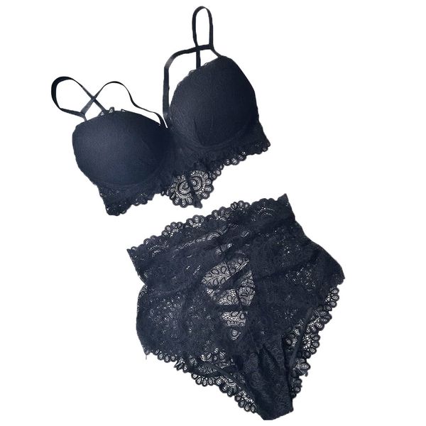 3Pieces/Lot Sexy Corset Lace Underwear Women Temptation Push Up Lingerie Cross Bandage Briefs Racy Muslin Sleepwear Underwear Set lenceria, Black
3Pieces/Lot Sexy Corset Lace Underwear Women Temptation Push Up Lingerie Cross Bandage Briefs Racy Muslin Sleepwear Underwear Set lenceria, Black