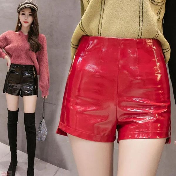 women's shorts women 2021 autumn winter fashion leather female high waist skinny pu ladies casual slim z745, White;black
women's shorts women 2021 autumn winter fashion leather female high waist skinny pu ladies casual slim z745, White;black