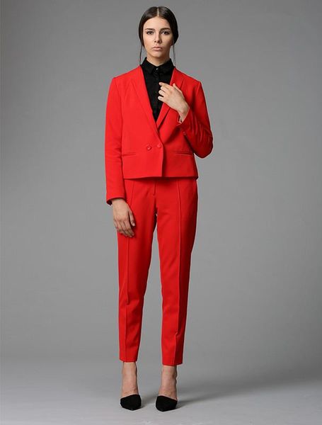 women's suits & blazers formal women business office work wear sets ladies professional pant (coat+pants), White;black
women's suits & blazers formal women business office work wear sets ladies professional pant (coat+pants), White;black