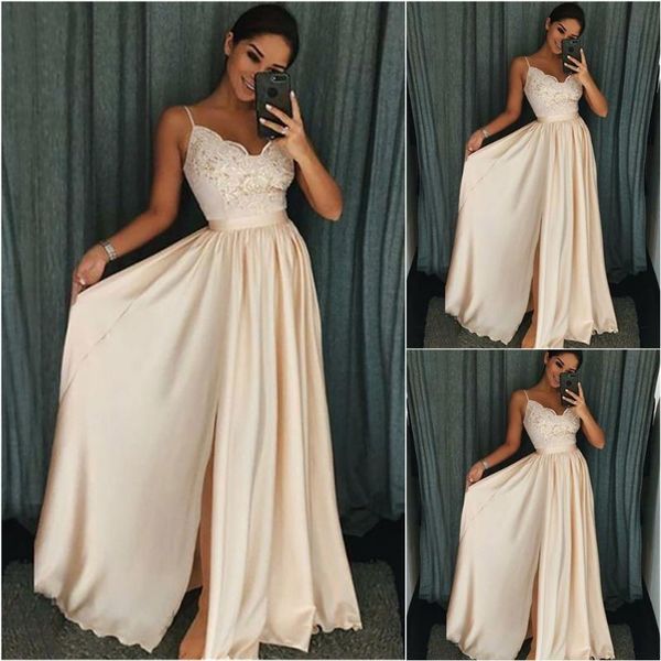 bridesmaid dress elastic satin a line ball gown thigh-high slits prom party sweetheart sleeveless applique evening dresses, White;pink
bridesmaid dress elastic satin a line ball gown thigh-high slits prom party sweetheart sleeveless applique evening dresses, White;pink