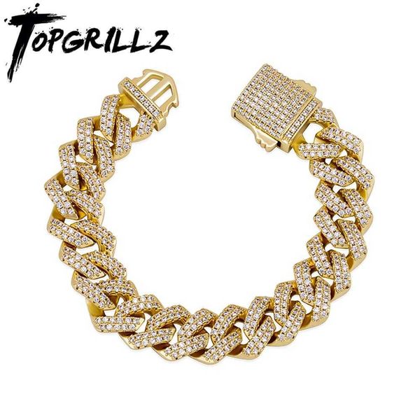 rillz 12mm miami cuban chain bracelet with spring clasp fully iced cubic zirconia hip hop fashion jewelry gift 210609, Golden;silver
rillz 12mm miami cuban chain bracelet with spring clasp fully iced cubic zirconia hip hop fashion jewelry gift 210609, Golden;silver