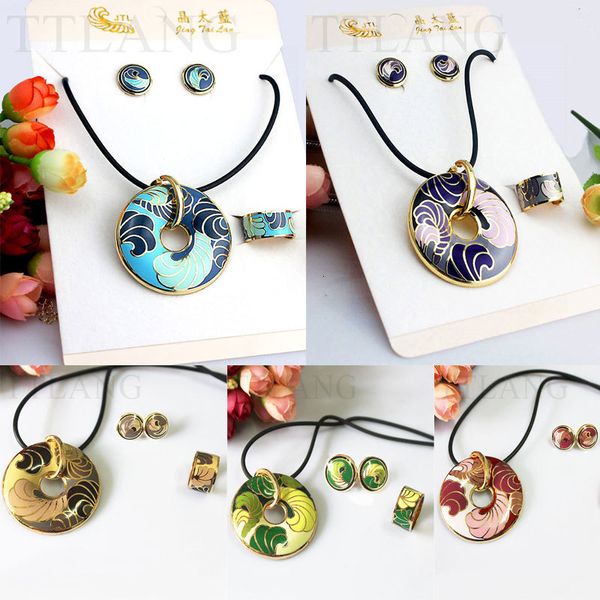 jewelry sets 5 colors pink brown green blue purple feather series enamel set (necklace, earring, ring), 1 set/pack, Black
jewelry sets 5 colors pink brown green blue purple feather series enamel set (necklace, earring, ring), 1 set/pack, Black