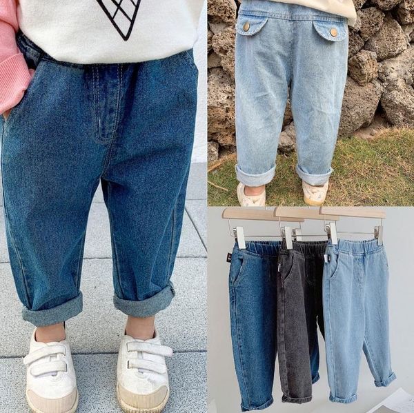 trousers baby jeans 2021 autumn boys and girls casual loose denim pants kids harem solid for children, Blue
trousers baby jeans 2021 autumn boys and girls casual loose denim pants kids harem solid for children, Blue