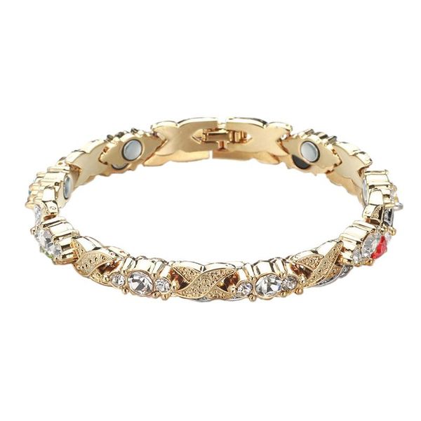 charm bracelets anti-fatigue crystal bracelet germanium magnetic health chain jewelry gift, Golden;silver
charm bracelets anti-fatigue crystal bracelet germanium magnetic health chain jewelry gift, Golden;silver