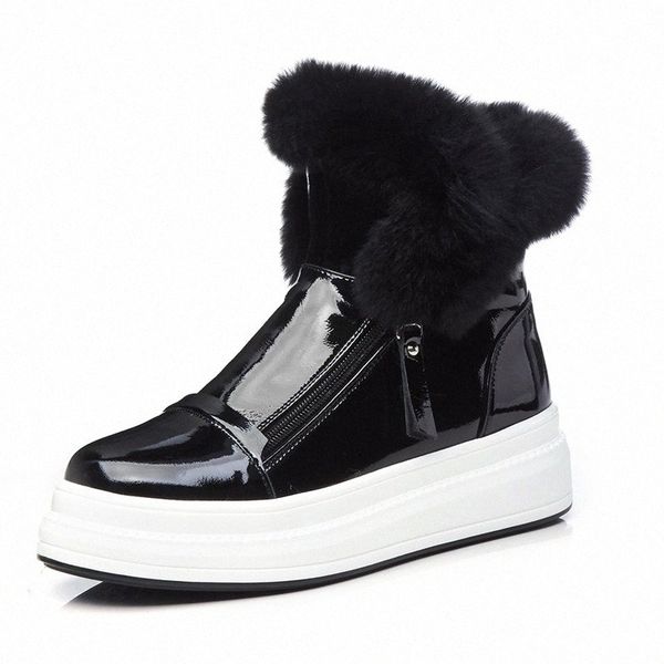patent leather snow boots water proof winter ankle boots platform flat casual fur ankle botas mujer increasing height short boot m7pv#, Black
patent leather snow boots water proof winter ankle boots platform flat casual fur ankle botas mujer increasing height short boot m7pv#, Black
