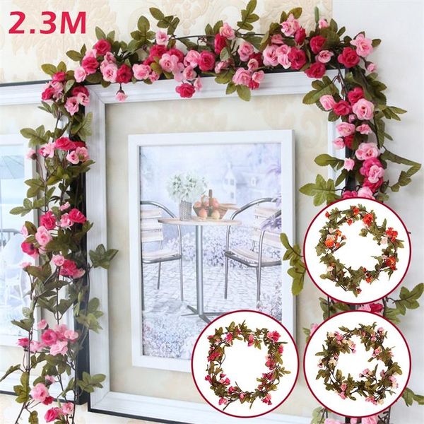 2.3m/7ft artificial flower silk flowers rose leaf garland vine ivy wedding flower garden valentine's day christmas flowers decor
2.3m/7ft artificial flower silk flowers rose leaf garland vine ivy wedding flower garden valentine's day christmas flowers decor