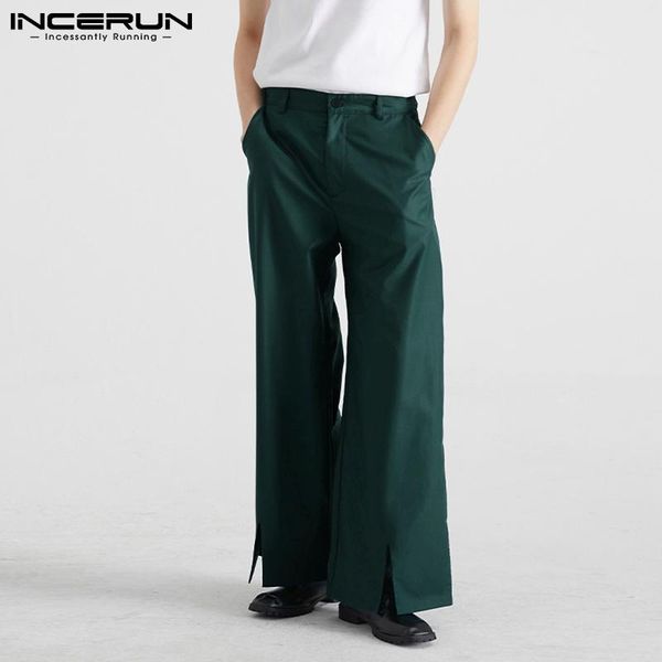 men's pants stylish casual men pantalones korean style breathable mesh slit trousers solid color comfortable wide leg pant s-5xl inceru, Black
men's pants stylish casual men pantalones korean style breathable mesh slit trousers solid color comfortable wide leg pant s-5xl inceru, Black