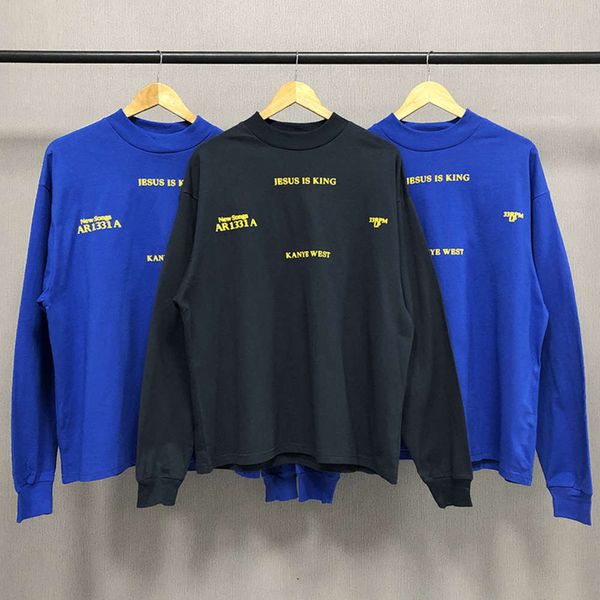 kanye kanye's same long sleeve king jesus is wanggao street foam print t-shirt, White;black
kanye kanye's same long sleeve king jesus is wanggao street foam print t-shirt, White;black