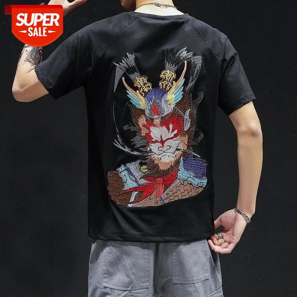 Vintage Classic Tshirts Short Sleeved T-shirt men's 2020 summer new Chinese style tops embroidery hip hop streetwear pullover #m007, White;black
Vintage Classic Tshirts Short Sleeved T-shirt men's 2020 summer new Chinese style tops embroidery hip hop streetwear pullover #m007, White;black