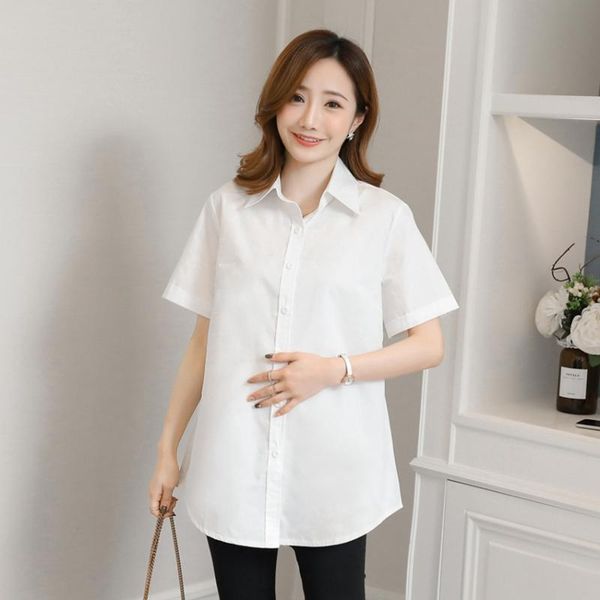 maternity & tees 2021 spring and summer wild short-sleeved shirt fashion large size professional women's clothing clothes, White
maternity & tees 2021 spring and summer wild short-sleeved shirt fashion large size professional women's clothing clothes, White