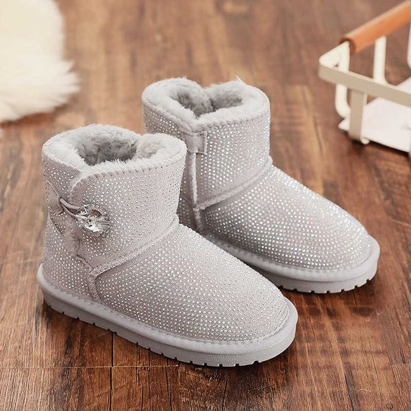children's snow boots women's 3352 genuine leather rhintone cotton sho warm and non slip in winter children's for, Black
children's snow boots women's 3352 genuine leather rhintone cotton sho warm and non slip in winter children's for, Black