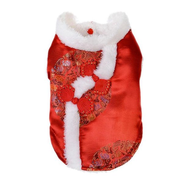 dog apparel pet cat chinese silk clothes puppy sleeveless coat chihuahua 2021 year costume .
dog apparel pet cat chinese silk clothes puppy sleeveless coat chihuahua 2021 year costume .
