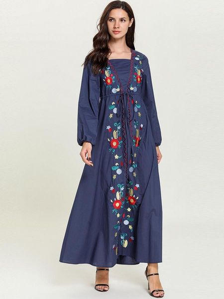 mc9004 comfortable arabian large women's navy blue embroidered lace up bubble sleeve square neck muslim dress abaya moroccan style musu, Red
mc9004 comfortable arabian large women's navy blue embroidered lace up bubble sleeve square neck muslim dress abaya moroccan style musu, Red