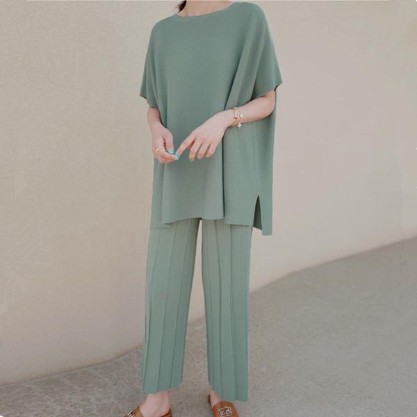 women's two piece pants fashion casual knitted set women loose pullover sweater + wide leg suits knitwear 2 sets, White
women's two piece pants fashion casual knitted set women loose pullover sweater + wide leg suits knitwear 2 sets, White