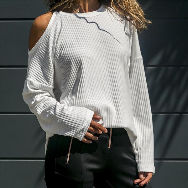 women's t-shirt fashion women t shirts spring autumn one off shoulder sweatshirt long sleeve pullover tee, White
women's t-shirt fashion women t shirts spring autumn one off shoulder sweatshirt long sleeve pullover tee, White