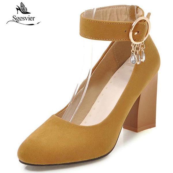 dress shoes sgesvier 2021 autumn fashion pumps round toe shallow high heel woman buckle straps office ladies size 48 b573, Black
dress shoes sgesvier 2021 autumn fashion pumps round toe shallow high heel woman buckle straps office ladies size 48 b573, Black
