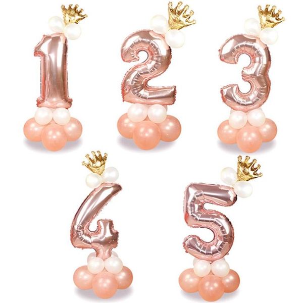 shower caps 13pcs/set rose gold number foil balloons happy birthday baby kids party decorations
shower caps 13pcs/set rose gold number foil balloons happy birthday baby kids party decorations