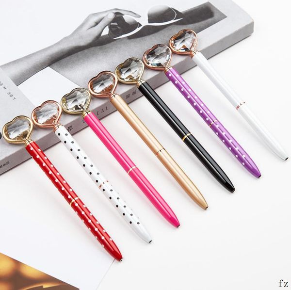 ballpoint pens 100 pcs heart pen big gem metal ball with large diamond magical fashion school office supplies, Blue;orange
ballpoint pens 100 pcs heart pen big gem metal ball with large diamond magical fashion school office supplies, Blue;orange