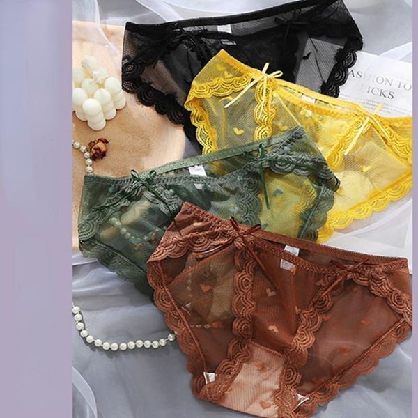 women's panties fashion lace underwear pure cotton girl mesh bowknot low waist transparent briefs, Black;pink
women's panties fashion lace underwear pure cotton girl mesh bowknot low waist transparent briefs, Black;pink