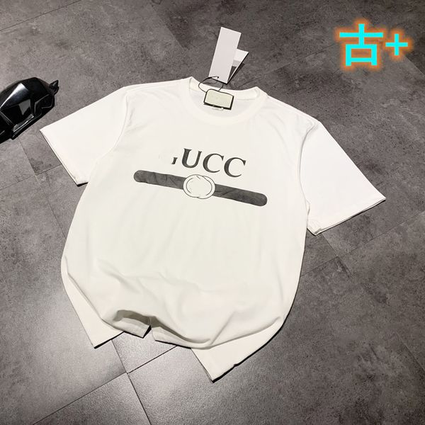 luxury design gu + summer printed short sleeve t-shirt for men and women, White
luxury design gu + summer printed short sleeve t-shirt for men and women, White